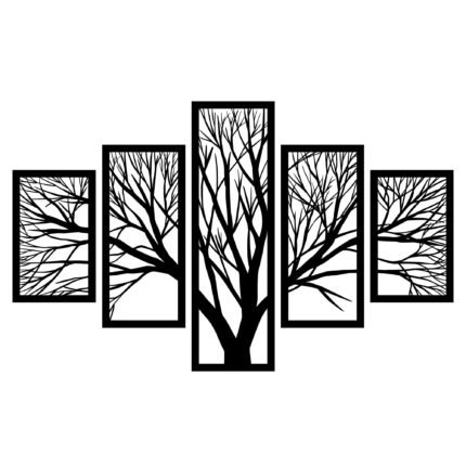 עץ החיים בעיצוב כפרי חמישה חלקים