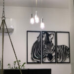 ⁦זברה תלת חלקית בעיצוב מודרני⁩ – תמונה ⁦4⁩